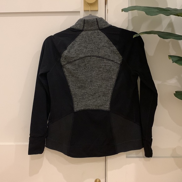 Athleta girl black and grey zip up - Picture 2 of 2